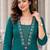 women ethnic motifs printed regular mirror work  cotton kurta with palazzos
