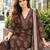 women ethnic motifs printed regular beads and stones  cotton kurta with trousers & with