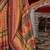 Orange ethnic motifs printed zari banarasi saree