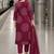 women ethnic motifs printed regular thread work  cotton kurta with trousers & with dupatta