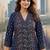 women paisley printed regular mirror work  cotton kurta with trousers & with dupatta