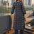 women paisley printed regular mirror work  cotton kurta with trousers & with dupatta