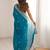 Teal ethnic motifs zari satin heavy work saree