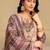 women ethnic motifs embroidered regular thread work kurta with palazzos & with dupatta