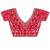 Red red embellished embroidered satin heavy work saree unstiched blouse