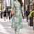 women printed regular  cotton kurta with trousers