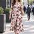 women floral printed regular thread work kurta with trousers