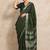 Olive striped  cotton handloom saree