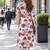 women floral printed regular thread work kurta with trousers