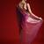 Magenta solid woven design saree with matching blouse