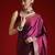 Magenta solid woven design saree with matching blouse