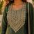women ethnic motifs regular mirror work kurta with patiala & with dupatta