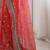 Red embellished sequinned organza saree