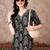 women ethnic motifs printed regular thread work kurta with trousers