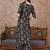 women ethnic motifs printed regular thread work kurta with trousers