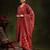 women ethnic motifs printed empire kurta with trousers & with dupatta
