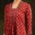 women ethnic motifs printed empire kurta with trousers & with dupatta
