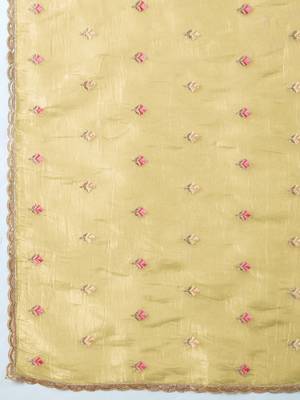 Purple embellished sequinned organza saree 5