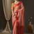 Pink pink & red woven design zari  georgette kanjeevaram saree