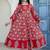 women floral printed tiered  cotton kurta with palazzos & with dupatta