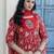 women floral printed tiered  cotton kurta with palazzos & with dupatta