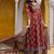 women ethnic motifs printed angrakha  cotton kurta with trousers & with dupatta