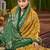 Mustard woven design zari silk blend handloom sambalpuri saree