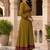 women ethnic motifs printed angrakha  cotton kurta with trousers & with dupatta
