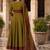 women ethnic motifs printed angrakha  cotton kurta with trousers & with dupatta
