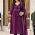 women ethnic empire thread work chanderi cotton kurta with trousers & with