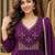 women ethnic empire thread work chanderi cotton kurta with trousers & with