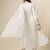 floral embroidered panelled georgette anarkali kurta with trousers & dupatta