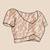 Peach peach-coloured embellished mirror work  georgette saree