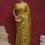 Yellow woven design zari linen blend handloom banarasi saree
