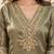 women regular mirror work kurta with palazzos & with dupatta