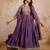 women ethnic motifs embroidered empire  silk kurta with trousers & with dupatta