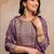 women ethnic motifs embroidered empire  silk kurta with trousers & with dupatta