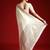 Cream cream solid zari woven design satin banarasi saree with matching blouse