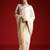 Cream cream solid zari woven design satin banarasi saree with matching blouse