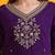 floral embroidered chanderi cotton v-neck straight kurta with trousers and dupatta