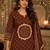 women ethnic motifs printed regular  cotton kurta with palazzos & with dupatta