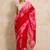 Red tie and dye  cotton saree