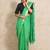 Green woven design  cotton handloom saree