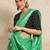 Green woven design  cotton handloom saree