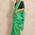Green woven design  cotton handloom saree