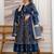 women ethnic motifs printed angrakha  cotton kurta with trousers & with dupatta