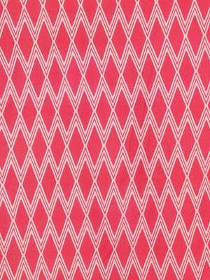 Red batik  cotton saree with blouse 4
