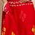 Red batik  cotton saree with blouse