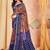 Multicolor ethnic motifs brasso saree