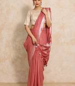 Rose woven design  cotton handloom saree